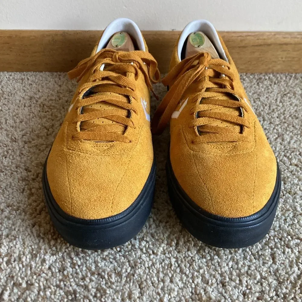 Converse CONS Mustard Louie Lopez Pro Mono Classic Suede Saffron Yellow Men’s 12 - Picture 2 of 15